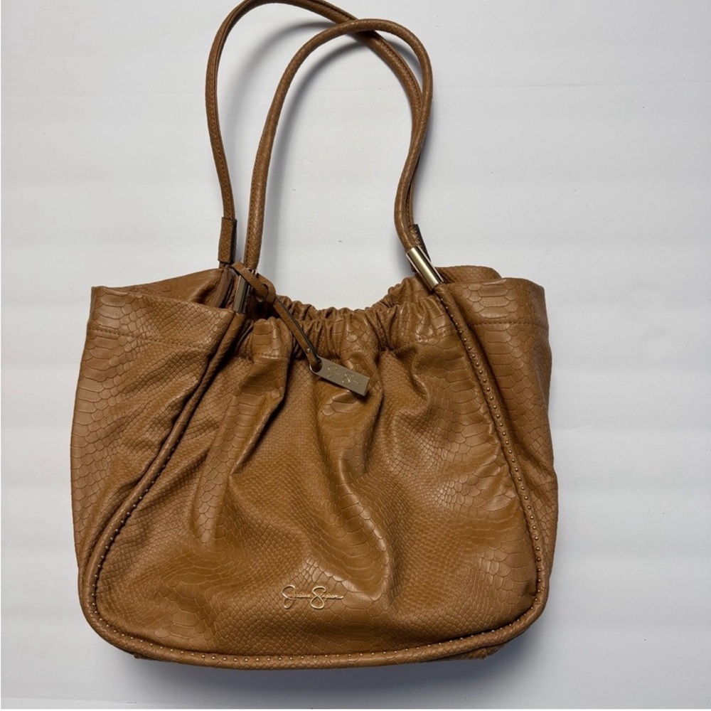 Jessica Simpson Tan Textured Shoulder Bag
